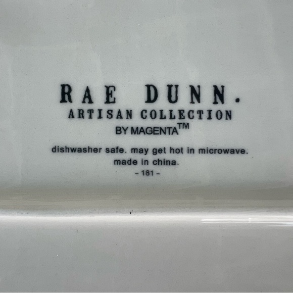 Rae Dunn Farmline Farmhouse Serving Platter Steer Chicken Pig Moo Cluck Oink GUC - Picture 7 of 9